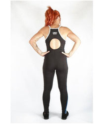 Combat Dollies Blue Stripe Gym Jumpsuit