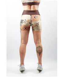 Combat Dollies Desert Camo Fitness Shorts