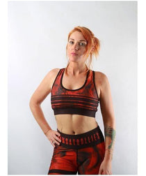 Combat Dollies Red Tribe Sports Bra