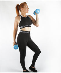 Combat Dollies Black Super High Waist Mesh Leggings