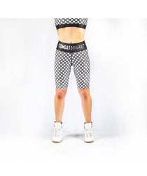 Combat Dollies Chequered Skull Cycle Shorts