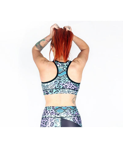 Combat Dollies Trio Animal Print Sports Bra