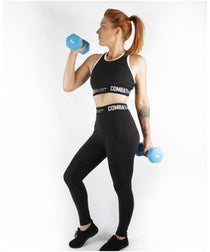 Combat Dollies Black Super High Waist Mesh Leggings