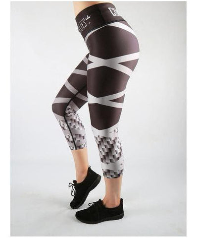 Combat Dollies Carbon Steel Capri Fitness Leggings