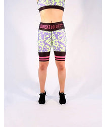 Combat Dollies Neon Camo Duo Midi Shorts