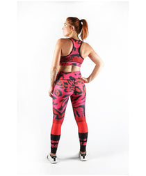 Combat Dollies Pink Leopard Sports Bra