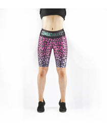 Combat Dollies Fuchsia Fall Long Gym Shorts