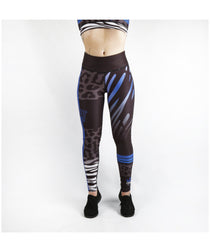 Combat Dollies Wild Blue Fitness Leggings