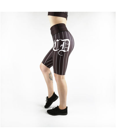 Combat Dollies Black Baseball Cycle Shorts