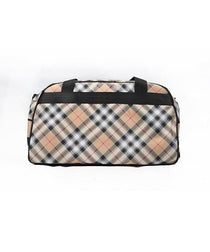 Combat Dollies Plaid Sports Bag Beige