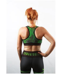 Combat Dollies Green Lightning Sports Bra