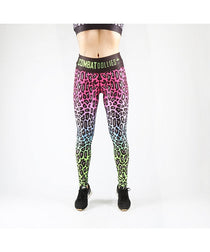 Combat Dollies Neon Fuchsia Fall Fitness Leggings