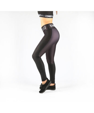 Combat Dollies Black Mesh Insert Fitness Leggings