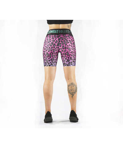 Combat Dollies Fuchsia Fall Midi Shorts