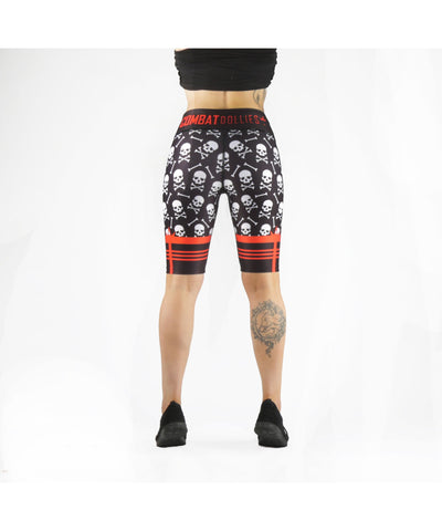 Combat Dollies Skull & Crossbones Cycle Shorts