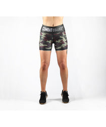 Combat Dollies Caged Camo Fitness Shorts