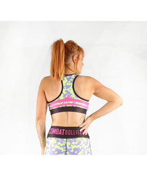 Combat Dollies Neon Camo Duo Sports Bra
