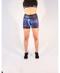 Combat Dollies Blue Lightning Fitness Shorts