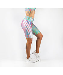 Combat Dollies Holographics Midi Shorts