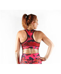 Combat Dollies Pink Leopard Sports Bra