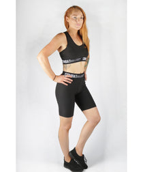 Combat Dollies Black Blok Sports Bra
