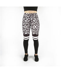 Combat Dollies White Leopard Fitness Leggings