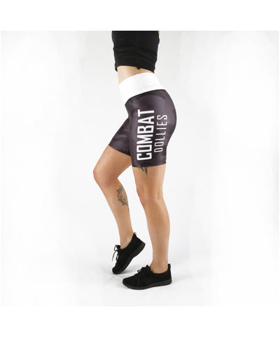 Combat Dollies Black Camo Gym Shorts