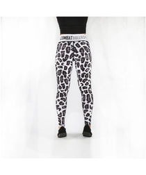 Combat Dollies Full White Leopard Fitness Leggings