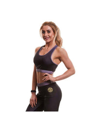 Gold's Gym Women's Ombre Sublimation Crop Top Grey