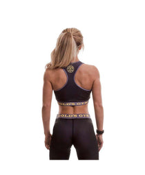 Gold's Gym Women's Ombre Sublimation Crop Top Grey