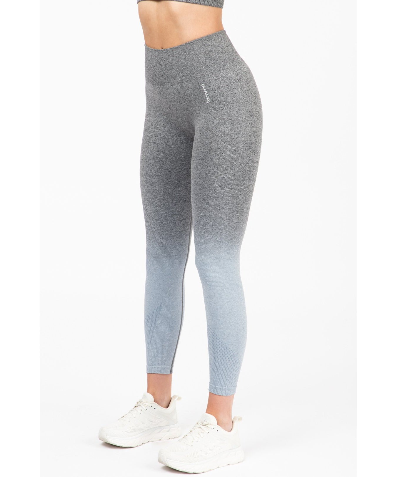 Famme Ombre High Waisted Leggings Grey | GymWear UK