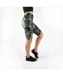 Combat Dollies Khaki Camo Cycle Shorts