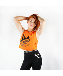 Combat Dollies Cropped Vest Orange