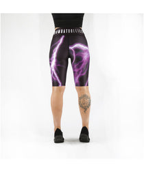 Combat Dollies Purple Lightning Cycle Shorts