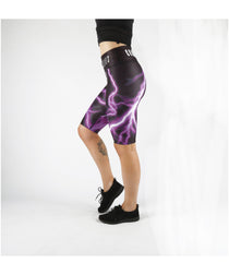 Combat Dollies Purple Lightning Cycle Shorts