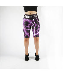 Combat Dollies Purple Lightning Cycle Shorts