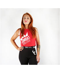 Combat Dollies Cropped Vest Red
