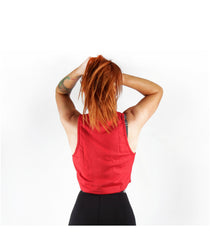 Combat Dollies Cropped Vest Red