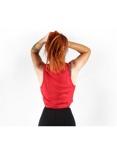 Combat Dollies Cropped Vest Red