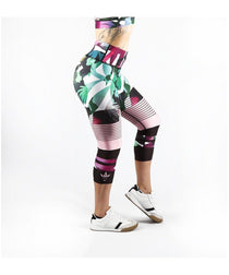 Combat Dollies Botanic Capri Fitness Leggings