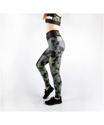 Combat Dollies Full Khaki Camo Fitness Leggings