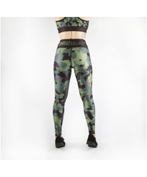 Combat Dollies Full Khaki Camo Fitness Leggings