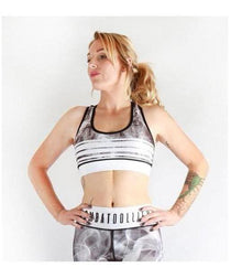 Combat Dollies Smoking Racer Back Sports Bra