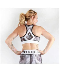 Combat Dollies Smoking Racer Back Sports Bra