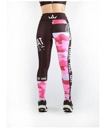 Combat Dollies Fitness Leggings Pink Camo