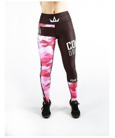 Combat Dollies Fitness Leggings Pink Camo