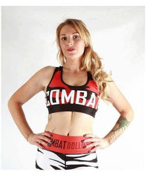 Combat Dollies Red Camo Sports Bra