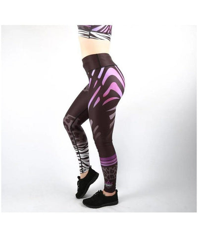 Combat Dollies Wild Purple Fitness Leggings