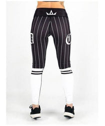 Combat Dollies Baseball Fitness Leggings White/Black